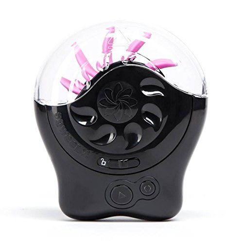 Lovehoney Sqweel 2 Masturbator - Oral Sex Simulator with 10 Silicone Tongues - 3 Speed & Flicker Function Masturbator for Women - Black