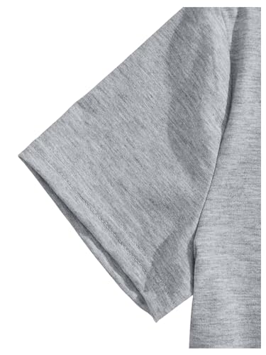 Milumia Girl's 3 Pack Solid Short Sleeve T-Shirts Round Neck Casual Basic Tee Shirts4