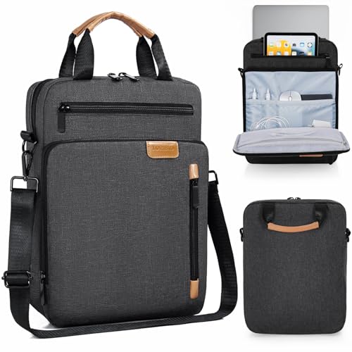 Image of 13.3-14 Inch Laptop Sleeve Bag, Padded Carrying Case for MacBook Pro M3 /M2 14 inch /13 inch, MacBook Air 13.6 inch M3 /M2 2024 /2022, Surface Pro AI PC /9 /8 13 inch,Protective Bag with Accessory Pocket, Grey