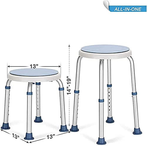 Tabouret de bain pivotant pour douche sécurisée des personnes âgées