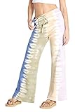 Schrittlänge: 76,2 cm Wildfox Damen Jude Flared Pant Unterhose, Wispy Vertical Dye, Klein