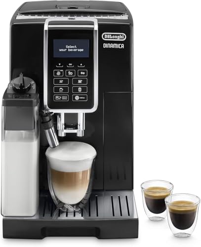 De'Longhi Dinamica Machine a Café Grain ECAM350.55.B Cappuccino et Expresso, 1.8L, Noir