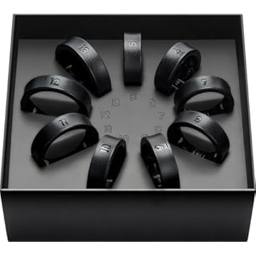 Kit com 9 opção de tamanhos para sua melhor escolha, aderenciado seu novo Galaxy Ring.