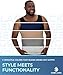 QORE LOGIQ Gynecomastia Compression Shirts for Men - Sleeveless Slimming Undershirts Tummy Control and Body Shaper Tank Top Black 5XLT (Tall Fit)