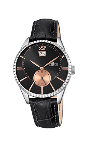 Montre Lotus pour Homme 18322/6 boîtier acier et bracelet cuir