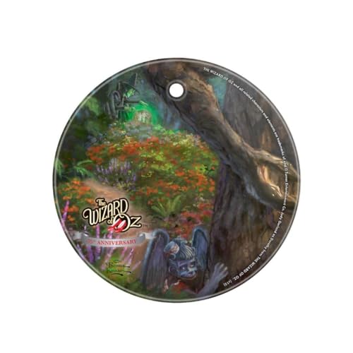 Thomas Kinkade Studios Wizard oz Witch Monkey 3.5 in StarFire Glass Art