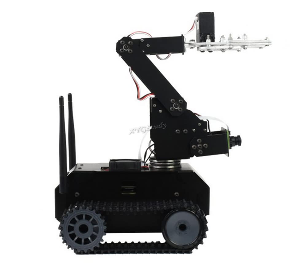 XYGStudy JETANK AI Kit Based On Jetson Nano Developer Kit (B01) for Building AI Tracked Mobile Vision Robot with IMX219 Camera Sensor Dual-Band Wireless WiFi Bluetooth Monitor Motion Color Detection