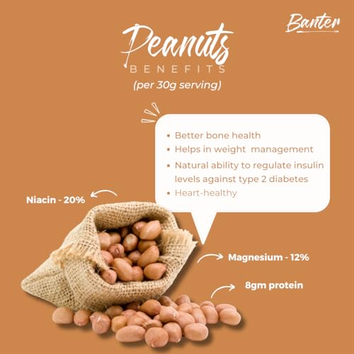 Image of Banter Homemade Goodness With Classic Peanut Butter - 100% Natural, Unsweetened, No Added Oil Or Sugar, Perfect For Peanut Lovers! - 450 Gram