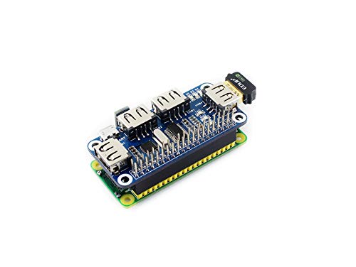 Waveshare 4 Port USB HUB Board, Compatible with Raspberry Pi Zero/Zero W/4B/3B/3B+, Features USB to UART Converter - Image 4