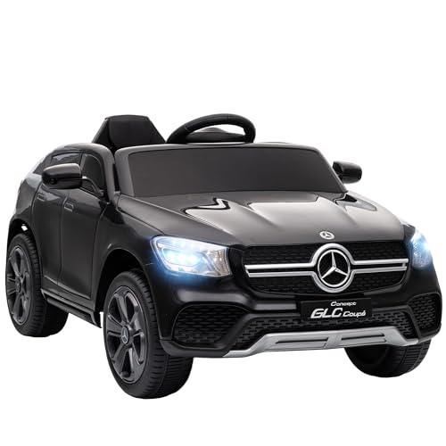 AIYAPLAY Voiture électrique Enfants sous Licence Mercedes-Benz GLC Coupe, véhicule électrique 12V, télécommande 2,4G, 3 Vitesses, phares, Musique, MP3,...