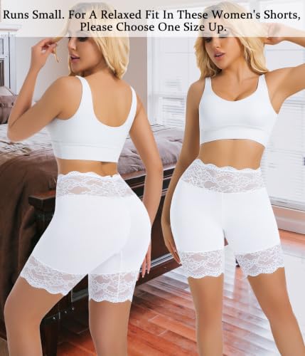 Image of Hibluco Slip Shorts For Under Dresses Anti Chafing Boyshort Women Underwear