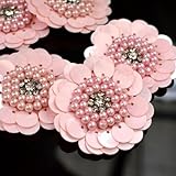  Autocollants à paillettes, 10 pièces, jolis patchs de fleurs de roses cousus sur des vêtements en jean, perles, accessoires de décoration, appliqués, DIY bricolage