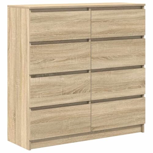 Vidaxl Credenza Rovere Sonoma 100X35X99 Cm In Legno Multistrato, Armadietto, Credenza, Armadio Da Corridoio, Buffet, Armadio Da Cucina