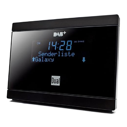 Dual DAB 2 A Digital-Radio Adapter mit Fernbedienung (LCD-Display, DAB(+)/UKW-Tuner, Alarmfunktion) Schwarz