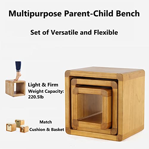 Repose-Pieds 3 pièces avec Coussin pour Optimiser les Petits Espaces - 5