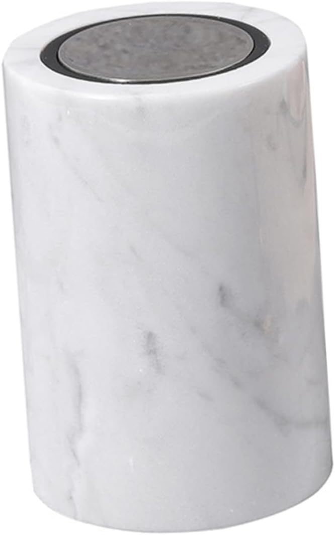 ABOOFAN Unique Marble Toothpick Holder and Swab Box Adornment for Dresser and Bathroom Counter Material with Modern Design