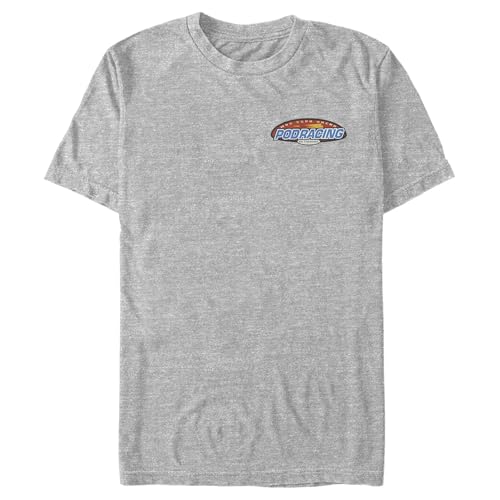 T-shirt Star Wars Homme Coton Premium avec Poche Poitrine Motif Podracing