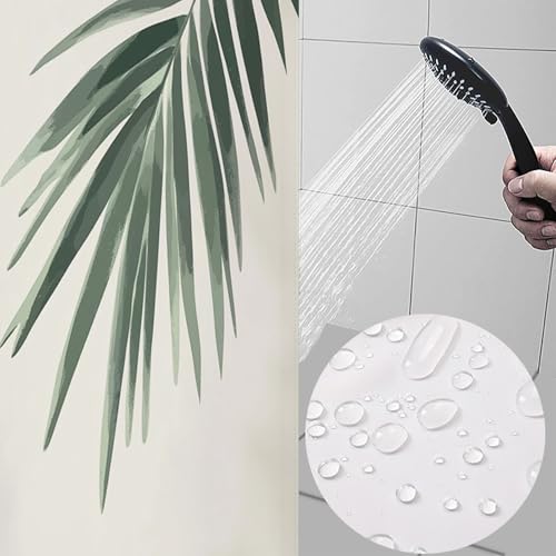 Rideau de douche lavable grand format pour éviter l'eau sur le sol