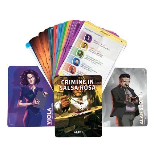 - Alibi - 3 Delitti Intricati, Gioco Investigativo, Murder Party Divertente, 5-6 Giocatori, 60 Minuti - 5