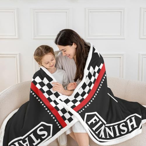 Manta de forro polar para juegos de carreras en sofá infantil Gemini 4