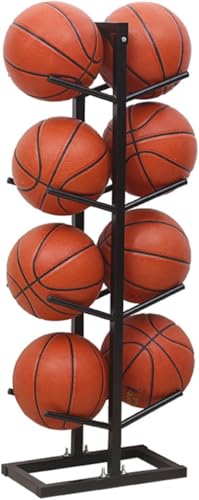 Support de basket-ball vertical en métal avec panier de volley-ball