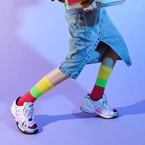 Image of Gvhntk Slouch Socks Women 80s 90s Scrunch Socks Extra Long Slouchy Sock Knee High Sock