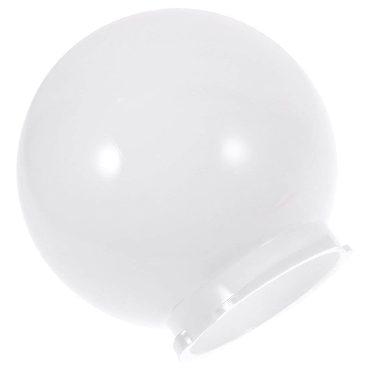 Luxshiny Paralume Globo Bianco Di Ricambio In Acrilico Con Paralume A Globo Tondo A Sfera Tondo Per Lampada Giardino Esterno Cortile