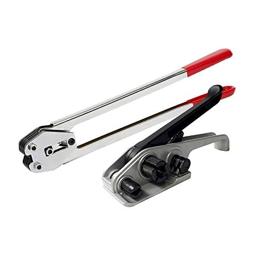 IDL Packaging Strapping Tools Set for 1/2" Polypropylene (PP) Strapping, P-300 Tensioner and C-3004 Sealer