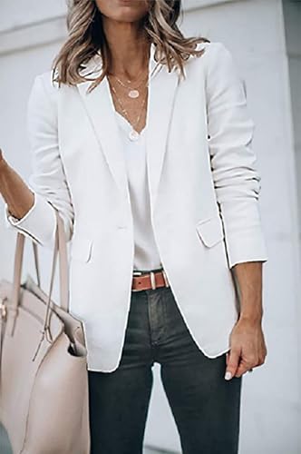 Casual Blazers for Women Open Front Long Sleeve Suit Jackets Business Work Office Blazers Lightweight Jacket Cardigan4
