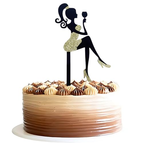 UYVPAER Decorazione Per Torta Da Ragazza, Decorazione Per Torta Con Tacco Alto, Decorazione Per Ragazze, Per Ragazze, Signore, Addio Al Nubilato, Tema Compleanno, Festa Di