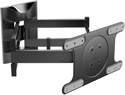 Meliconi SPACE SYSTEM DUALMOTION OLED, Supporto TV Parete Doppio Braccio e Doppia Rotazione, Staffa per TV a OLED da 40″ a 82″, Attacco VESA 200-300-400×200, Portata 55 Kg, Made in Italy, Nero