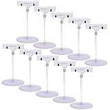 BCP 10pcs Rotatable POP Merchandise Sign Display Clip Holder with Stand