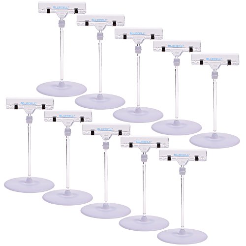 BCP 10pcs Rotatable POP Merchandise Sign Display Clip Holder with Stand