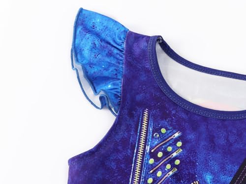 Jurebecia Girls Nightgowns Princess Nightdress Flutter Sleeves Pajamas Sleepwear for Toddler Kids Nightie Dress3