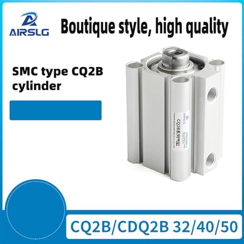 Vérin compact CQ2B32-60DMZ à double effet pneumatique sans aimant