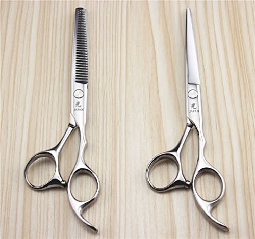 6.0 Inch Silver Stainless Steel Hair Cutting Shears - Multifunctional