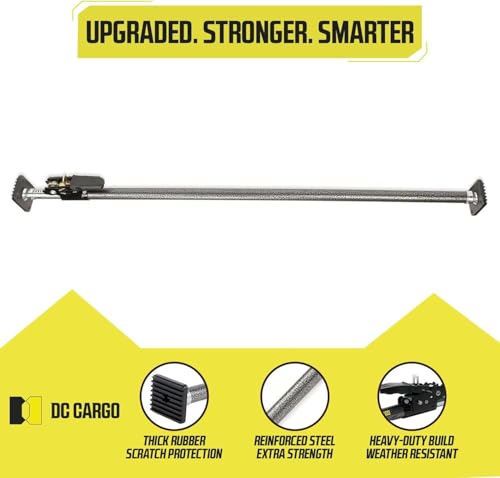 Image of DC Cargo Mall Adjustable Cargo Bar for Pickup Truck Bed - 40 inch-70 inch Truck Bed Divider, 2 Pack Heavy-Duty Cargo Stabilizer for Tundra, Ram 1500 & More