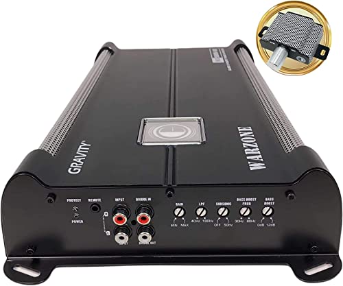 Gravity 3000.1D Class D Car Audio Amplifier – 1500 Watts True Rms @ 1 Ohm Max Power At 3000W, 1/2/4 Ohm Stable, Digital, Monoblock, Mosfet Power Supply, Great For Subwoofers #TOP2