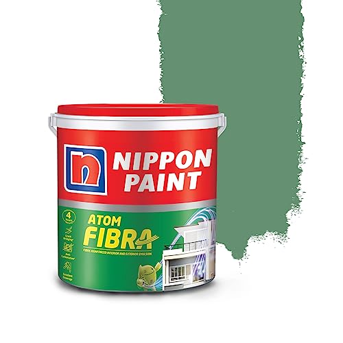 Image of Nippon Paint Atom Fibra 2 In 1 Interior & Exterior Emulsion (Terrestrial Green, 10 L)