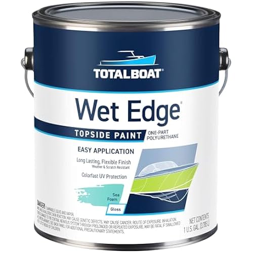 TotalBoat Wet Edge Topside Marine Paint, Fiberglass & Wood - Sea Foam Gal