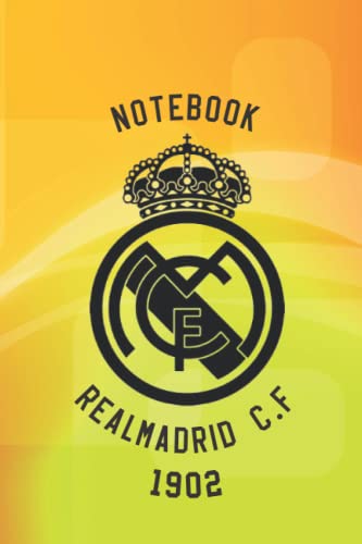 NOTEBOOK: RealMadrid C.F - 60 blank Lined Sheets - 6x9 - Well Designed - RealMadrid C.F Logo - For Daily Use.