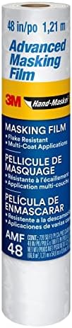 Scotch Painter's Tape, 48 inches x 180 Feet, AMF48, 1 roll 3M Hand-Masker Advanced Masking Film, 48" Width