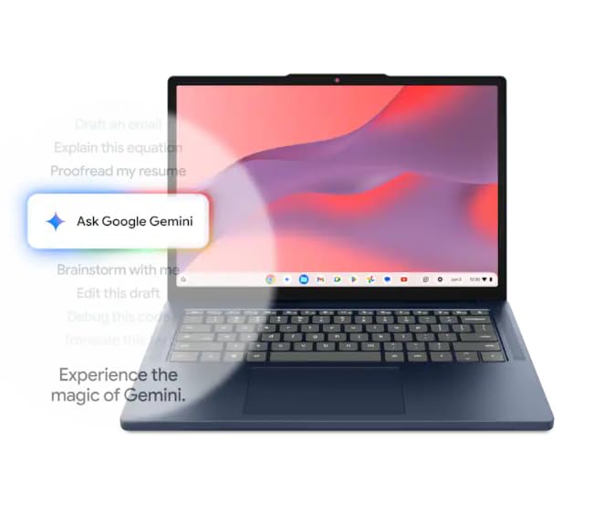 Lenovo IdeaPad Slim 3 Chromebook Laptop for Business & Student, 14" FHD+ Touch Display, 4GB RAM 576GB Storage (64GB SSD+512GB PLUSERA Docking Set), MediaTek Kompanio 540 Processor, Chrome OS, Blue - image 7