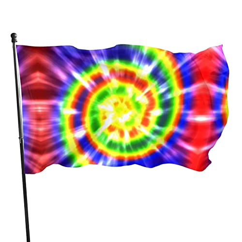 No Applicable QIZI-226A107 World Peace Flag Peace Retro Tie Dye Vivid Color Flag Weather-Resistant Banner Flag Uv Fade Resistant Fabric Flag 3X5 Feet Flag Home Decoration Outdoor cover