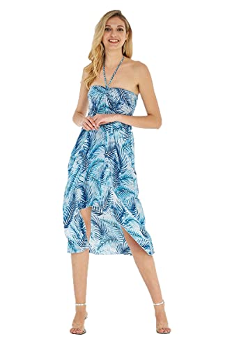 Image of Hawaii Hangover Family Matching Hawaiian Clothes, Simply Blue Leaves | Family matching Hawaiian outfits, Simply Blue Leaves, lightweight rayon, machine washable, tropical leaf print, luaus
