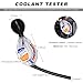 MUQIDA Coolant Tester Accessory, Dial Type Anti-Freeze Hydrometer Car Battery Liquid Densitometer, High Accuracy Freezing Tester Automotive Repair Tool for Ethylene Glycol Coolant