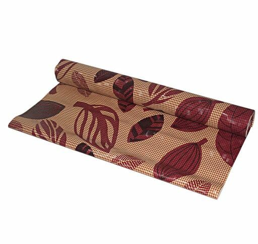 Image of 10Meter Rectangular Long Shelf Liner, Sheet Roll /Mat for Drawer, Shelf roll Kitchen mat /Kitchen Roll /Slab Roll /Drawer roll Antislip Mat Size - 45 x 1000 cm-AM (Brown Black Leaf)