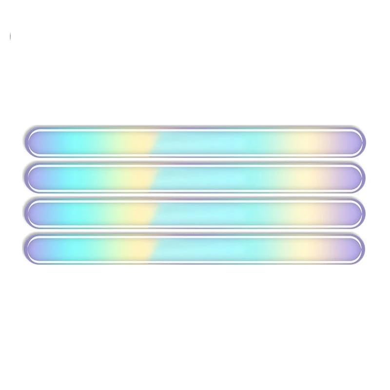 Autocollant pour poignée de porte de voiture fluorescent lot de 4 bandes d'avertissement lumineuses