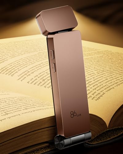 86lux Leselampe Buch Klemme，Wiederaufladbare Buchlampe zum Lesen im Bett – Ansicht 1