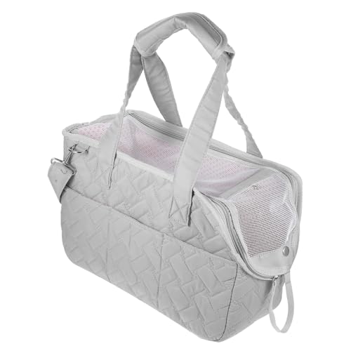 Wakauto Portable Pet Carrier Bag for Cats and Dogs Breathable Design Lightweight and Easy Travel and Outdoor Activities Grey